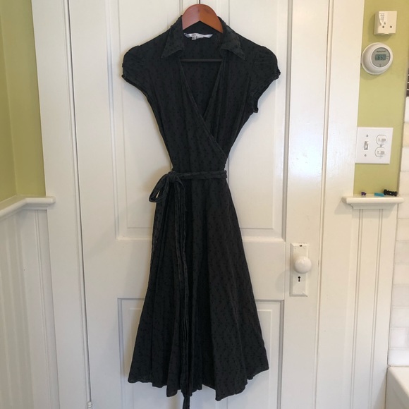 Zara Wrap Midi Eyelet Dress - Picture 2 of 7